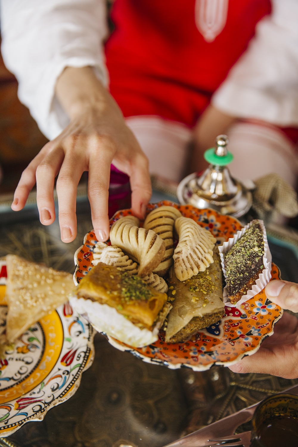 close up arab food